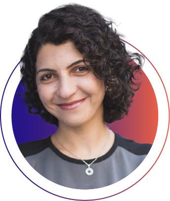 NovoEd Story - Farnaz Ronaghi Founder Graphic